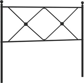 vidaXL Tăblie de pat de schimb metalică, negru, 100 cm