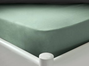 Cearsaf cu elastic Essentials 90x200 cm verde