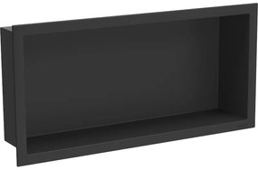 Mexen X-Wall-R raft de încastrare cu flanșă 45 x 20 cm, Neagră - 1970452010