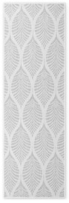 Covor tip traversă pentru interior și exterior gri/fildeș 80x250 cm Duet Liora – NORTHRUGS
