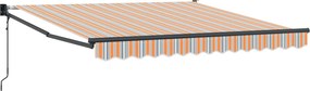 vidaXL Cortina Retractabilă Multicolour 350 x 250 cm