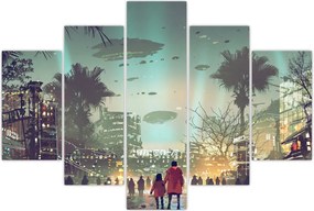 Tablou - Oraș în viitor (150x105 cm)