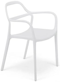 Set 2 scaune dining Bonami Selection Dali Chaur, alb