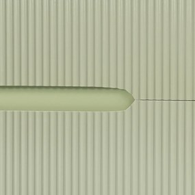 Trent mobilier de baie 60 cm chiuvetă ceramică (2 sertare) cu oglindă 60x80 cm verde fistic-verde-oliv