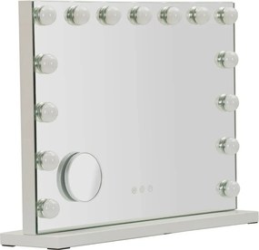 Oglindă de perete cu led/cu raft 55x43 cm Hollywood – Mauro Ferretti