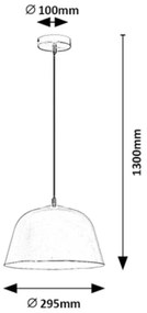 Pendul design industrial Malia gri