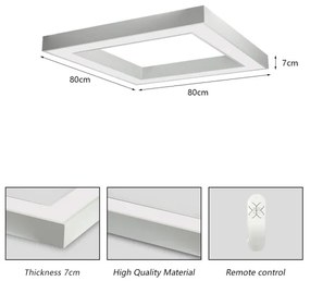 Immax NEO 07240L - Plafonieră LED dimabilă CANTO LED/60W/230V Tuya albă