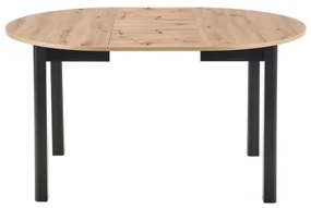 Masă de dining CALMIO, stejar artisan/negru