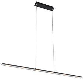Lampă pendantă de design neagră, inclusiv LED cu dimmer tactil - Platina