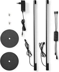 Nedis WIFILD10RGBW-SADA 2xLED RGBIC lampă birou LED 36W 2700-6500K + DO