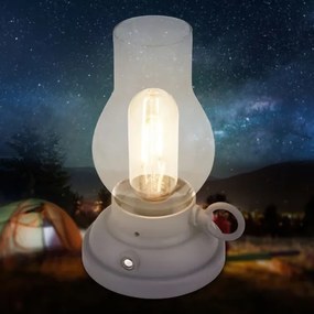 Brilo - Lampă de masă LED KANEA pentru exterior, reîncărcabilă, cu dimmer, LED 1,5W/5V, IP44, 1200mAh, antracit