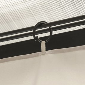 Outsunny 4 perdele de rezervă pentru pavilioane 3x3m, rezistente, pentru stâlpi și șine glisante, fermoar dublu, bej | Aosom Romania