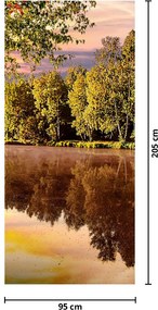 Fototapet pentru ușă - După râu (95x205cm)