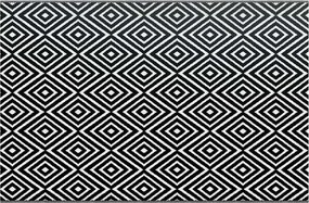 vidaXL Covor de exterior, ARAKIL alb și negru, 190x290 cm, PP