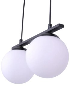 Pendul, Lustra Suspendata Moderna, Negru, 2xE14, GLOBE