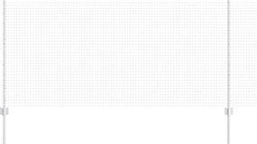 vidaXL Gard cu Stâlp Argintiu 1 x 10 m Oțel