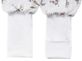 Sac de dormit cu picioare, bumbac muselina 0.5 Tog, Natura, S 86 92 98, 12-36 luni