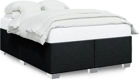 vidaXL Cadru de pat fără saltea, negru, 140x190 cm, textil