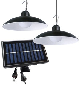 SET 2x LED lampă solară suspendată LED/6W/3,7V 2000 mAh IP44 + DO
