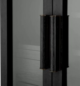 Bufet, Bar design LUX, Furnir de stejar gri carbune, Connaught