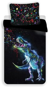 Lenjerie de pat cu dinozauri