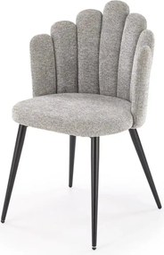 Scaun K552, gri/negru, stofa clasica/metal, 53x53x83 cm