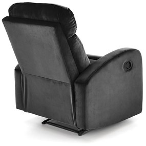 Fotoliu recliner Wonder negru H98 cm