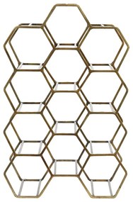 Suport de vinuri din metal bronz pentru 12 sticle Salbris - Light &amp; Living