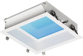 Panou incastrabil LED efect vizual luminator cer albastru BLUE SKY 30x30cm