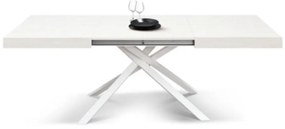 MASA TIFANY BLAT ALB FRASIN - 160 cm / 90 cm / h 77 - ALB