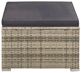 Jusky Set ratan de gradina Punta Cana M - perne gri/antracit