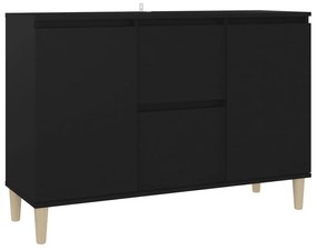 806104 vidaXL Servantă, negru, 101x35x70 cm, lemn prelucrat