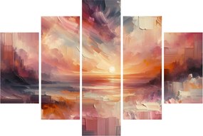 Tablou - Răsărit pictat (150x105 cm)