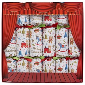 Pocnitori de Crăciun din hârtie în set de 6 Toy Town - Robin Reed