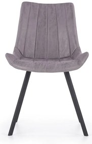Scaun de bucaterie Alfredo, gri/negru