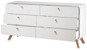 Comodă albă joasă 150x74 cm Caitlin – Støraa