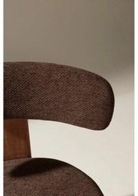 Scaune de dining maro 2 buc. tapițate Nadia – MOME