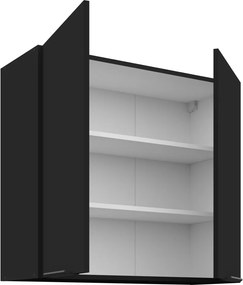Dulap de sus, negru, SIBER 80 G-72 2F