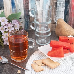 Orion Set de căni din sticlă Cozy 6 buc., 0,35 ml