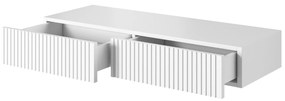 Consola suspendata/masuta de toaleta Nicole 100 cm cu sertare - alb mat