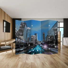 Paravan - Oraș nocturn (210x170 cm)