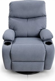 Fotoliu relaxant reglabil AVENBERG EMINENCE, gri
