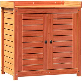 vidaXL Masă de plantare cu rafturi maro 82,5x50x86,5 cm lemn masiv pin