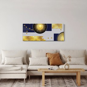 Tablou - Cercuri aurii (120x50 cm)