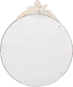 Oglinda de perete, bej, din metal, aspect vintage, 50x4x60 cm