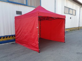 Cort pavilion 3x3 roșu SQ