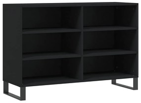 827117 vidaXL Servantă, negru, 103,5x35x70 cm, lemn compozit