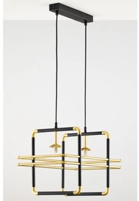 Lustră pe cablu Jupiter 2026 FIORI 2xG9/10W/230V negru/auriu/bej