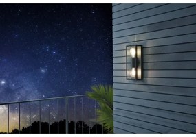 Aplică de exterior Eglo 780426 ALGECIRAS 2xE27/60W/230V IP44 negru