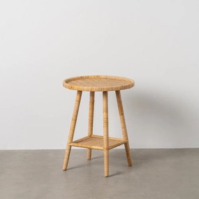 Măsuță auxiliară rotundă din ratan ø 45 cm – Ixia